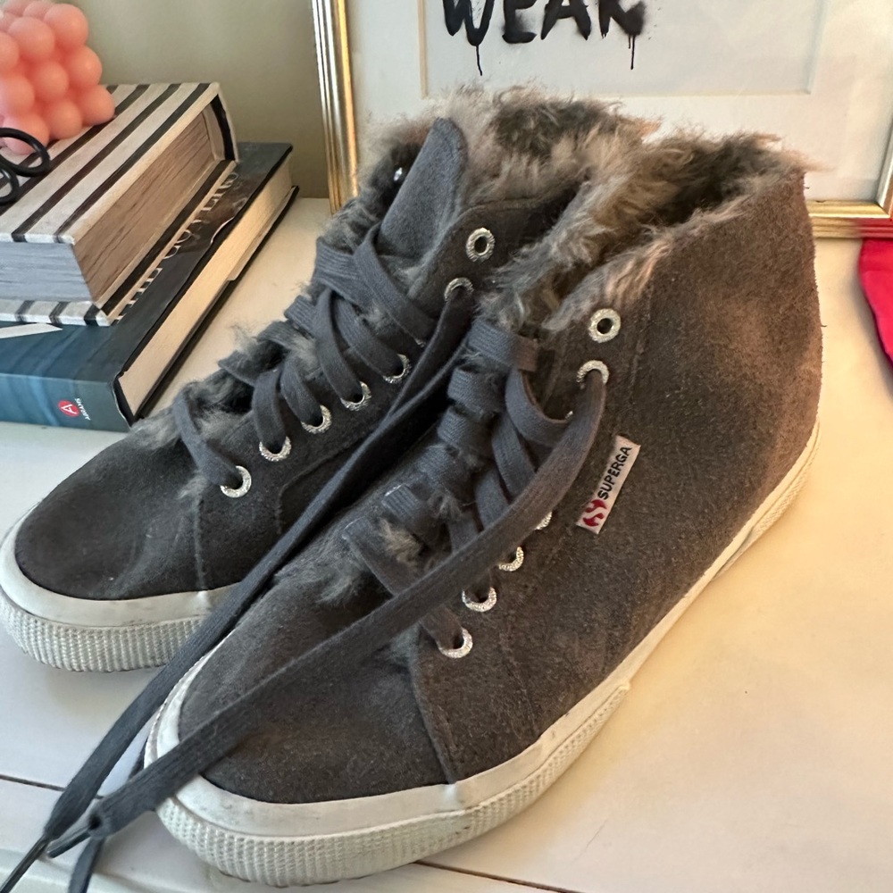 Superga Fur Lined Sneakers